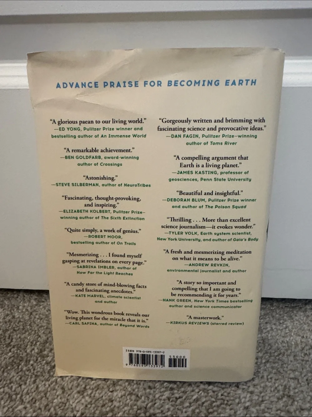 Becoming Earth Hardcover Book